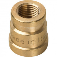 Муфта переходная резьбовая латунная STOUT без покрытия 3/8"x1/4" В