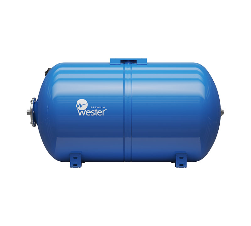 Гидроаккумулятор горизонтальный WESTER Premium WAO 150л 10 бар (к/ф из нерж.) (WAO150P)