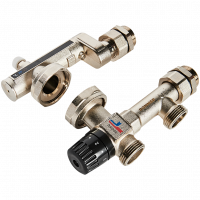 Насосно-смесительный узел, с термостатическим клапаном 20-55°C, без насоса ROMMER
