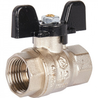 Кран шаровой STOUT бабочка 1/2" ВВ, стандартный проход
