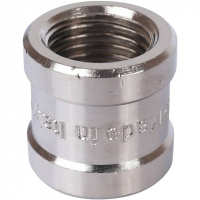 Муфта переходная резьбовая латунная STOUT никель 1/4" В