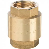 Обратный клапан пружинный, латунный STOUT (с пластиковым седлом) 1" ВВ NEW