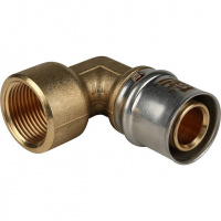 МП Угол резьбовой пресс для металлопласта STOUT Ø26х3/4" В