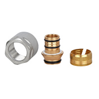 EK Фитинг-евроконус обжимной для полиэтилена WESTER Ø16х2.0х3/4"