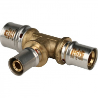 МП Тройник переходной пресс для металлопласта STOUT Ø26х16х20