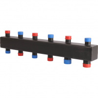 Коллектор распределительный стальной ROMMER 3(5) отопительных контура 1х1 1/4"