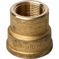 Муфта переходная резьбовая латунная STOUT без покрытия 1"x3/8" В