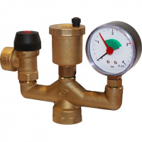 Группа безопасности котла STOUT 1" до 50 кВт, без теплоизоляции