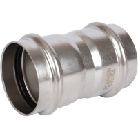 Муфта равнопроходная ВПр, 54, из нержавеющей стали прессовой ROMMER