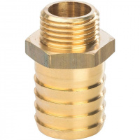 Штуцер резьбовой латунный STOUT без покрытия 1/2"x25мм Н