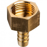 Штуцер резьбовой латунный STOUT без покрытия 3/8"x10мм В