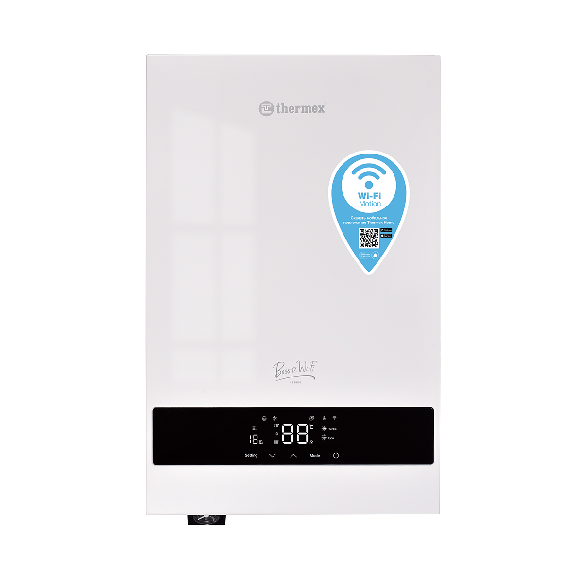 Котел электрический THERMEX BOSS 12 Wi-Fi (White) (ЭдЭБ05052)