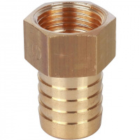 Штуцер резьбовой латунный STOUT без покрытия 1/2"x20мм В