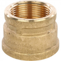 Муфта переходная резьбовая латунная STOUT без покрытия 11/2"x11/4" В