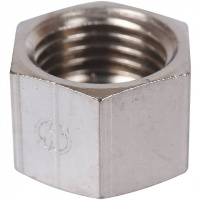 Заглушка резьбовая латунная STOUT никель 1/4" В