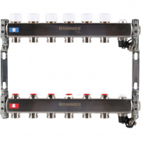 Коллектор из нержавеющей стали без расходомеров, с клапаном вып. воздуха и сл RMS-3201-000006 ROMMER