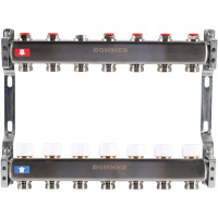 Коллектор из нержавеющей стали без расходомеров 7 вых. ROMMER