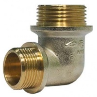 ЛЖ Угол переходной латунный MULTI (ЖЕЛТЫЙ) 1/2"х3/4" НР-НР