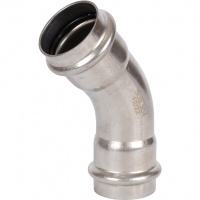 Угольник 45° ВПр-ВПр, 42, из нержавеющей стали прессовой ROMMER