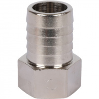 Штуцер резьбовой латунный STOUT никель 1/2"x20мм В