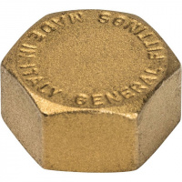 Заглушка резьбовая латунная STOUT без покрытия 1/2" В