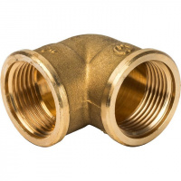 Угол резьбовой латунный STOUT без покрытия 1" В
