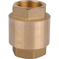 Обратный клапан пружинный, латунный STOUT (с пластиковым седлом) 3/4" ВВ