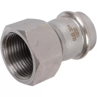 Переходник ВПр-ВР, 28х1, из нержавеющей стали прессовой ROMMER