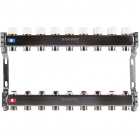 Коллектор из нержавеющей стали без расходомеров 9 вых. ROMMER