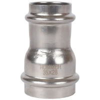 Муфта переходная ВПр, 35х28, из нержавеющей стали прессовой ROMMER