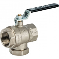 Кран шаровой STOUT рукоятка 1" ВВ, с фильтром