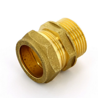 МФО Муфта обжимная с резьбой для медной трубы TIEMME Ø8х1/2" Н