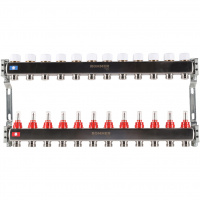 Коллектор из нержавеющей стали с расходомерами 12 вых. ROMMER