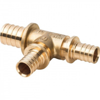 СА Тройник переходной аксиальный для сшитого полиэтилена STOUT латунный Ø32х25х25 (5/15)