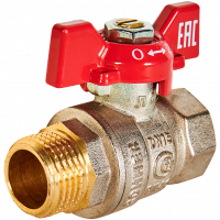 Кран шаровой ROMMER бабочка 1/2" ВН неполнопроходной