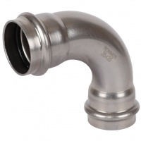 Угольник 90° ВПр-ВПр, 35, из нержавеющей стали прессовой ROMMER