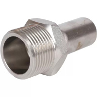 Вставка переходная НПр-НР, 22х1, из нержавеющей стали прессовой ROMMER