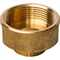 Муфта переходная резьбовая латунная STOUT без покрытия 11/2"x1" ВН