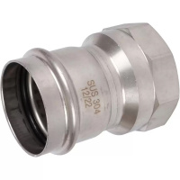 Переходник ВПр-ВР, 54х2, из нержавеющей стали прессовой ROMMER