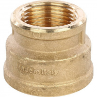Муфта переходная резьбовая латунная STOUT без покрытия 11/2"x1" В