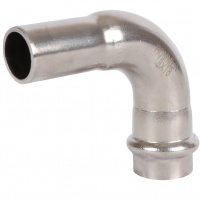 Угольник однораструбный 90° ВПр-НПр, 18, из нержавеющей стали прессовой ROMMER