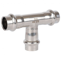 Тройник равнопроходной ВПр, 15, из нержавеющей стали прессовой ROMMER
