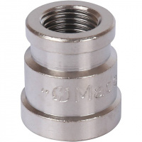 Муфта переходная резьбовая латунная STOUT никель 3/8"X1/4" В