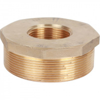 Футорка резьбовая латунная STOUT без покрытия 3"x11/4" ВН