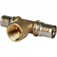 МП Тройник резьбовой пресс для металлопласта STOUT Ø20х3/4"х20 В