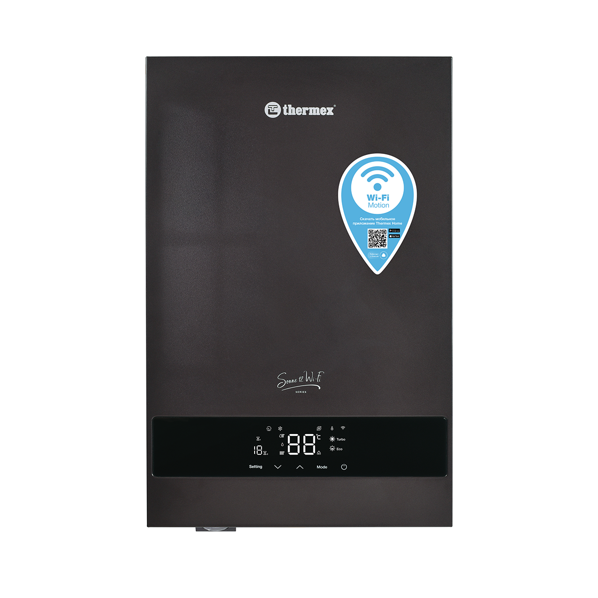 Котел электрический настенный THERMEX SONNE 12 Wi-Fi (Grey) (ЭдЭБ04885)
