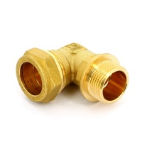 МФО Угол обжимной с резьбой для медной трубы TIEMME Ø22х3/4" Н (1104G002205)