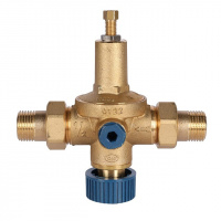 Клапан подпиточный автоматический STOUT 1/2 НР/НР с выходом под манометр 0524.115