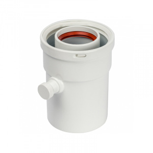 ДХ Конденсатоотводчик коаксиальный прямоточный ESSAN алюминий Ø80 белый универ СЕ.00.С72.it) (12шт)