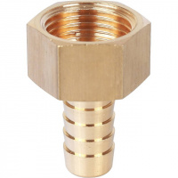 Штуцер резьбовой латунный STOUT без покрытия 1/2"x12мм В